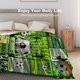 thumbnail image 5 of LHSHID Flannel Fleece Blanket American Football Field Green for Bedroom Couch Travelling Comfortable All Season Air Conditioning Blanket for Adult Chidern 30x40in, 5 of 6