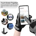 thumbnail image 5 of EMMO Breathable Touchscreen Sport Riding Gloves for E-Bike Riders, Cycling, Motorcycles, E-Scooters & E-Mopeds (multi-zone impact padding, non-slip palm grip, adjustable cuff fit, all-season use), 5 of 5