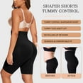 thumbnail image 4 of Vaslanda 2 Packs Tummy Control Shapewear Shorts Faja Body Shaper for Women High-Waisted Thigh Slimming, 4 of 7