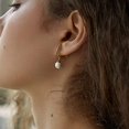 thumbnail image 5 of Pendientes de clip de perlas con colgante y orejas no perforadas, aro de oro de 14 quilates, cartílago, oreja pequeña, hipoalergénico, lindo regalo de joyería para mujeres y niñas, 5 of 5