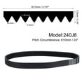 thumbnail image 2 of 240J8 PJ V-Ribbed Belt 8 Ribs 24" Length x 0.74" Width x 0.14" Height, EPDM Rubber Poly V Belt, 2 of 5