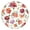 Farmhouse, variant on Fitted Tablecloth with Farmhouse Floral and Bee Illustration, Waterproof Elastic Cover for Round Tables, Wipeable for Daily Use