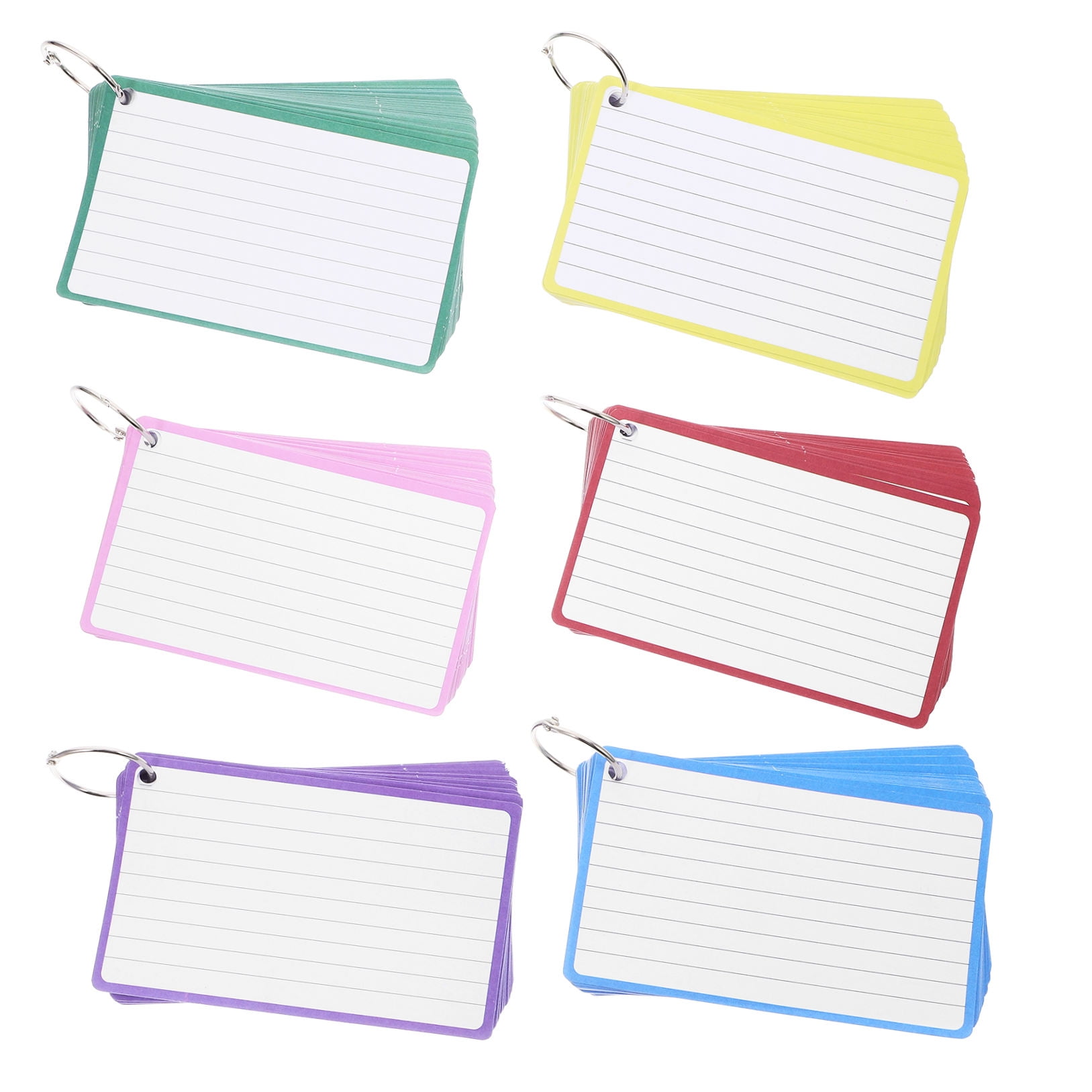 FRCOLOR MLINS 6 books Index Cards Small Notepads Speech Cards Note Study Cards Notebooks for Students Teachers Study Learning