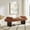 Orange, variant on Roundhill Furniture Brooke&nbsp;Contemporary Upholstered Bench, Black