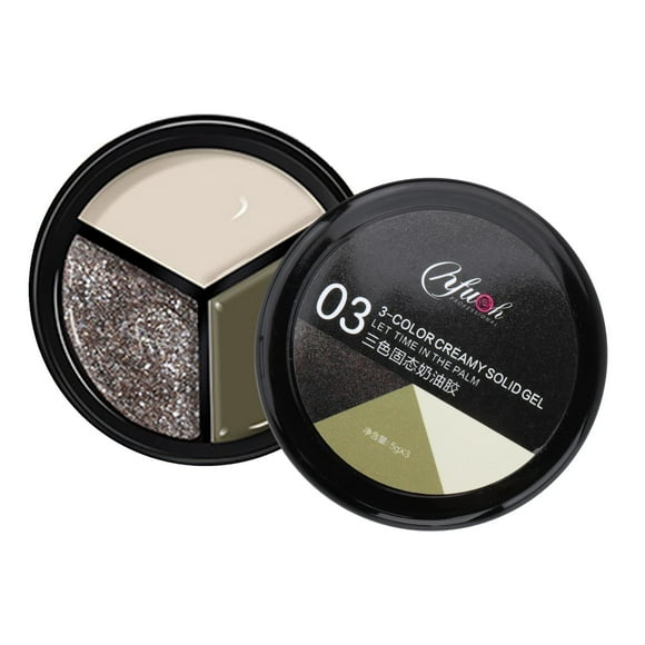 Pegamento sólido de uñas crema sólida Zulema 3 colores Esmalte de uñas sólido