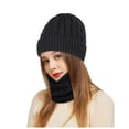 thumbnail image 3 of kaondbfi Outdoor Travel Essentials Accessories Beanie Hats for Women and Men Winter Plus Velvet Thickened Earmuffs Hat and Scarf 2-Pieces, 3 of 8
