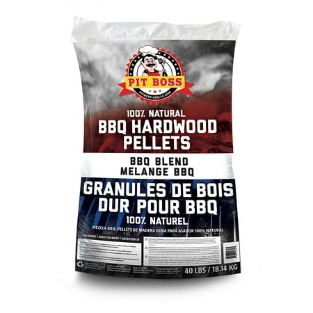 Pit Boss 55441 BBQ All Natural Hardwood Grilling 40 Pound Pellets, BBQ (Best Pita Chips Brand)