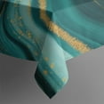 thumbnail image 4 of Teal and Gold Marble Golden Splashes Pattern Rectangle Tablecloth 60"x120",Waterproof Polyester Rectangle Table Cloth, Wipeable Spillproof Polyester Tablecloth for Dining, Camping, Indoor and Outdoor, 4 of 6