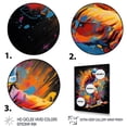 thumbnail image 3 of Designart "Defying Gravity on a Skateboard II" Sports Floater Framed Canvas Wall Art, 3 of 7