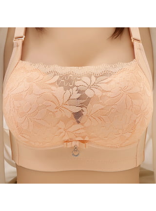 EHQJNJ Bralettes for Women Lace Back Women's Lace Triangle Cup Beautiful  Back Underwear Thin Style Chest Wrap Chest Wipe No Underwire Gathering Bra
