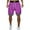 Purple, variant on Dagugfen Plus Size Basketball Shorts for Men Knee Length Loose Lightweight Breathable Workout Shorts with Zipper Pockets