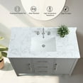 thumbnail image 6 of Vanity Art 48" Single Sink Bathroom Vanity Cabinet with Ceramic Countertop, 6 of 12