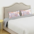 thumbnail image 3 of Satin Pillowcase Envelope Closure Pillow Cover Wrinkle-Resistant & Vibrant Print Pastel Colors Happy Pumpkin, 3 of 7