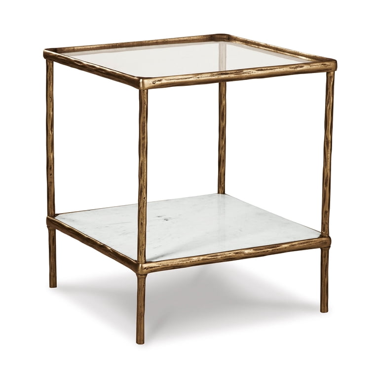 Signature Design by Ashley Ryandale Accent Table, Brass Finish photo 4