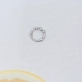 thumbnail image 5 of 20g CZ Nose Ring Hoop Hinged Clicker Segment Ring Cartilage Earring Conch Piercing Body Piercing Nose Hoop Lip Ring Septum Jewelry, 5 of 6