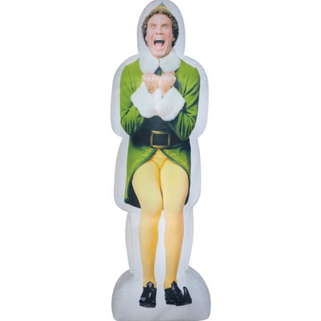6' Photorealistic Airblown Excited Buddy The Elf Christmas Inflatable