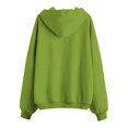 thumbnail image 4 of Xudanell Zip up Hoodie Women Baggy Sweatshirts Solid Color Stars Hoodies Plus Size Gym Clothes for Women Green XXL, 4 of 5
