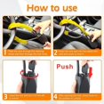 thumbnail image 3 of Car Anti-Theft Steering Wheel Lock, Anti-Theft Auto Security, Universal Anti-Theft Protection for Vehicles, Motorhomes, Vans, Trucks, 3 of 4