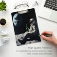 thumbnail image 3 of FORMRS Acrylic Clipboard with Low Profile Clip Standard A4 Letter Size, 12.5" x 9", Sitting on The Moon, 3 of 8