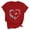 Red, variant on Riecok Valentines Day Shirts Women Plus Size Collared Neck Heart T Shirt for Women Short Sleeve Summer Casual Comfy Novelty Graphic Tops Red L