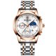thumbnail image 5 of Reloj de cuarzo deportivo de cuero genuino de estilo coreano a la moda para hombre con calendario luminoso a prueba de agua para hombre, 5 of 6