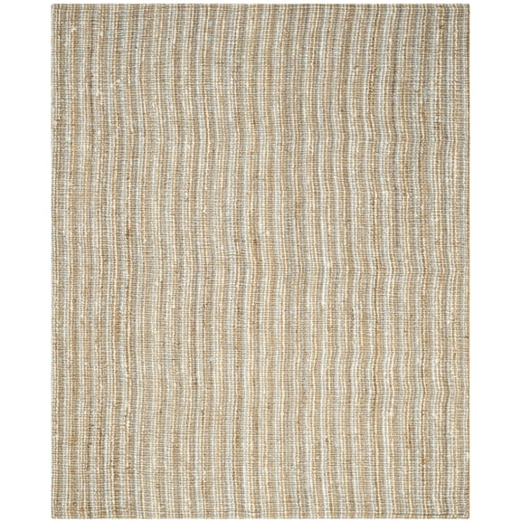SAFAVIEH Natural Fiber Levi Braided Area Rug, Grey/Natural, 8' x 10'
