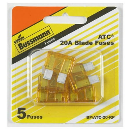 Cooper Bussmann Fuse - Cooper Bussmann Bk/ATC-20 Fuse, Blade, 20A, 32V, Fast Acting