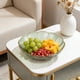 thumbnail image 5 of Platos de Fruta y Bandejas de Plástico Qazbgdl de 7,9 Pulgadas | Juego de 1 Pieza para Mesa de Centro, Sala de Estar o Fiesta | Opciones En Beige, Oro Rosa, Transparente y Verde | Plato Cuadrado de 2, 5 of 6