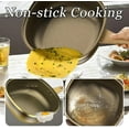 thumbnail image 4 of 12in Titanium Alloy Non-Stick Pot with Lid, Non-stick Cooking, Multi-functional Large Capacity, for Induction, Gas, Electric, and Halogen Stoves, Durable and Easy to Clean (Pot+Lid+Steamer), 4 of 8