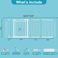thumbnail image 7 of FURDEAR Extra Wide Baby Gate for Doorways 62.56"-71.6" Metals White, 7 of 7