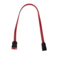 thumbnail image 3 of SPRING PARK Red SATA 7 Pin Male to SATA 7 Pin Female Extension Cable Cord for HDD Hard Drive, 3 of 7