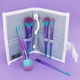 thumbnail image 4 of Moda Brush Mythical Celestial Blue Travel Sized Full Face 6pc Makeup Brush Flip Kit, 4 of 4