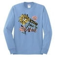 thumbnail image 2 of Wild Bobby Worship While You Wait Sunflower Pink and Yellow Inspirational/Christian Men Long Sleeve Shirt, Light Blue, XX-Large, 2 of 6