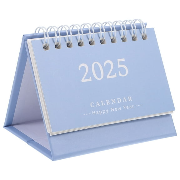Topbathy 2024 2025 Standing Flip Desk Calendar: Monthly Desktop Calendar 2024 2025 Thick Paper Strong Binding Memo Pages Blank Blocks