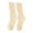 Beige, variant on 1 Pair Women Fun Personality Ripped Stockings, Solid Color Breathable Cotton Sweat Absorption Soft High Elasticity Ripped Long Holes Socks Fitness Socks