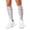 White-10, variant on 3D Printed Calf Compression Sleeves, 360 Seamless Leg Sleeves for Running, Cycling & Sports, One Size, Rainbow Print