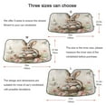 thumbnail image 5 of WOBOGO Brown Easter Bunny Car Windshield Sunshades Autopilot Lightweight Accordion Sun Visor 57×31.5in, 5 of 8