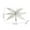 White, variant on Glitter Mesh Dragonfly Christmas Clip, Christmas Dragonfly Clip-On Decor, 7.5-Inch Glittered Insect Ornament for Tree, Gift Decor, Wedding Centerpieces
