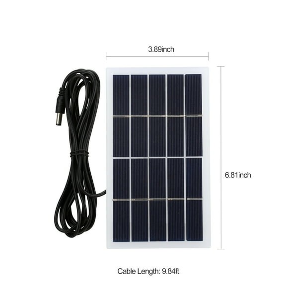 Panel ,Portable Power Solar Silicon Solar Cell Port Silicon Solar Panel With Dc Battery Lamp Fan Compatible 3.7v Battery 2w 5v Solar Dc Port Silicon 3.7v Battery Lamp With Dc Port Panel Kit 2w