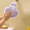 thumbnail image 4 of Weloille 1 Piece Easter Hand Towel, Soft Absorbent Microfiber Hanging Towel, Reusable Lint Free Fast Drying Cloth, Suitable for Kitchen Bathroom Home Easter Gift Use, 4 of 6
