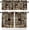 Style_1, variant on Rustic Kitchen Valances for Windows,Vintage Farmhouse Retro Country Moose Deer Tree Elk Rod Pocket Valance Curtain for Restaurant Living Room Bedroom Cafe Decor 54"x18" 1P
