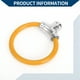 thumbnail image 5 of Candado de bicicleta Unique Bargains con llave, cable portátil, anillo antirrobo, candado mini anillo, aleación ABS, 39 cm, naranja, 1 pieza, 5 of 6