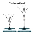 thumbnail image 4 of Outdoor Stand-Up Misting Cooling System with 4 Brass Nozzles, 26ft Flexible PE Hose & Stable Base - Bendable Nozzles, 7.3in Riser Tube for Wide Coverage, Easy DIY Installation, Energy-Free Tap Water, 4 of 6