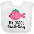 thumbnail image 3 of Inktastic Girls Fishing with Daddy Girls Baby Bib, 3 of 4