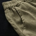 thumbnail image 4 of Timegard Womens Lounge Pants Solid Color Lace Ruched Lightweight Elastic Waist Trousers with Pockets, 4 of 6