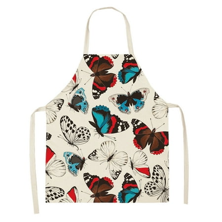 

1pc Parent Adult the Family Kitchen Lovely Print Linen Family Aprons
