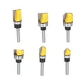 thumbnail image 2 of Broca de Enrutador de Borde de Descarga, Porlollado Ranurando Bancos Rectos no ESBORBROS 6 piezas para madera para cajones, 2 of 7