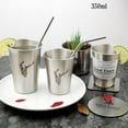 thumbnail image 3 of JANDEL Nordic Simple Industrial Style Flamingo Stainless Steel Beer Cold Water Toothbrush Couple Cup Stainless Steel Cup, 3 of 7