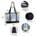 thumbnail image 2 of FORMRS Canvas Laptop Tote Bag for Women with 15.6" Computer Compartments Shoulder Handbag, Light Lemon, 2 of 7