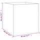 thumbnail image 3 of Caja para plantas vidaXL negra 40x40x40 cm de madera contrachapada para interior, 3 of 9